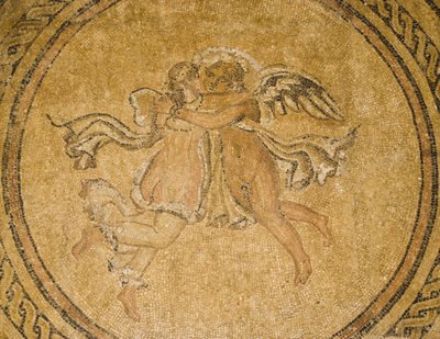 Mozaika Erosu a Psyché ze Síně mozaik v Alcazaru křesťanských králů, 3.–4. století našeho letopočtu (mozaika) od Roman