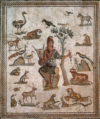 Orfeus obklopený zvířaty, 2. stol od Roman