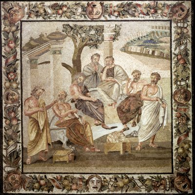 Platónova akademie, 2. století před naším letopočtem (mozaika) od Roman