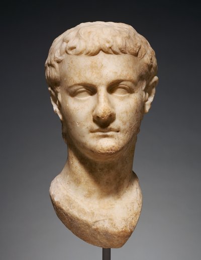 Caligulova portrétní hlava, asi 40 n. l. (mramor) od Roman