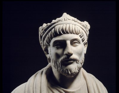 Roman Greco Art: Socha římského císaře Juliena ler apostata (331 - 363) (4. století asi JC) Paříž, Musee Du Louvre od Roman