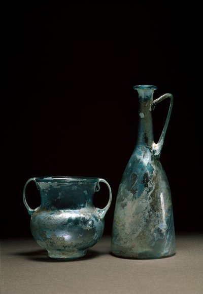 Římské umění: skleněné lahve. 1. a 2. století našeho letopočtu. Národní muzeum římského umění Madrid od Roman