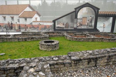 Římské umění: pohled na archeologické naleziště Augusta Raurica 15-10 př.nl, Švýcarsko. od Roman