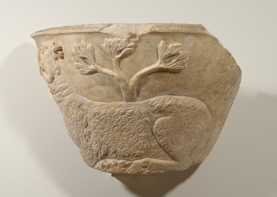 Fragment sarkofágu, 3. století (mramor) od Roman