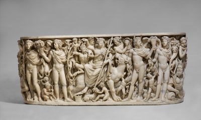 Sarkofág s triumfem Dionýsa a ročních období, c. 260–20 n. l. (mramor) od Roman