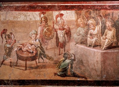 Šalamounův soud (freska od Roman