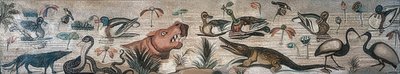 Zvířata na Nilu, z domu Faunů (Casa del Fauno), Pompeje od Roman