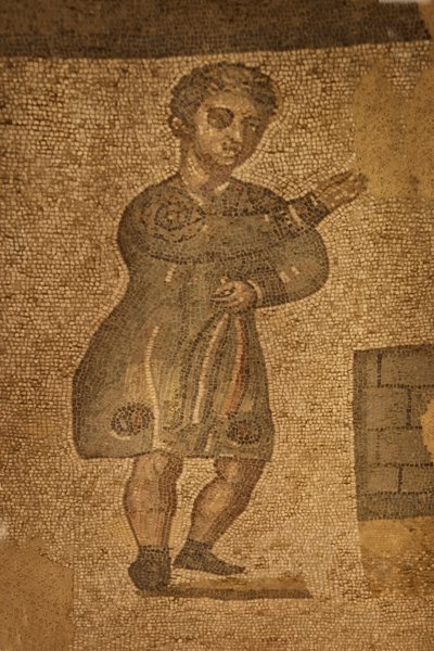Pokoj se dvěma apsidami, podlahová mozaika, Villa Romana del Casale, Piazza Armerina, Sicílie, Itálie (foto) od Roman
