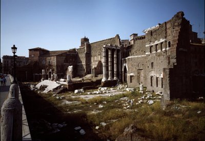 Pohled na fórum Augusta (fotografie) od Roman