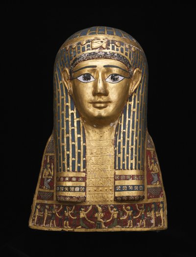 Obálka hlavy mumie, 1. století před naším letopočtem od Roman Period Egyptian