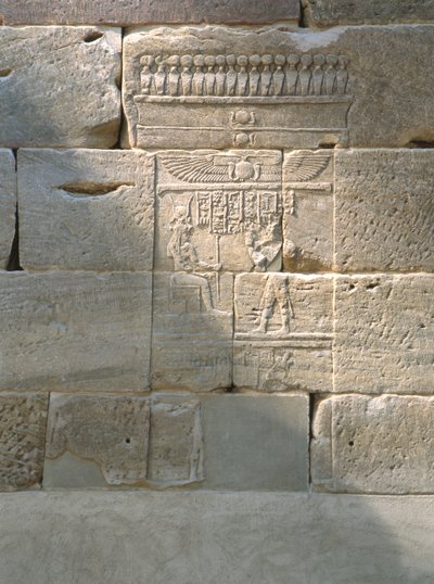 Reliéf z chrámu Dendur, cca 10 př. n. l. (liparský pískovec) od Roman Period Egyptian