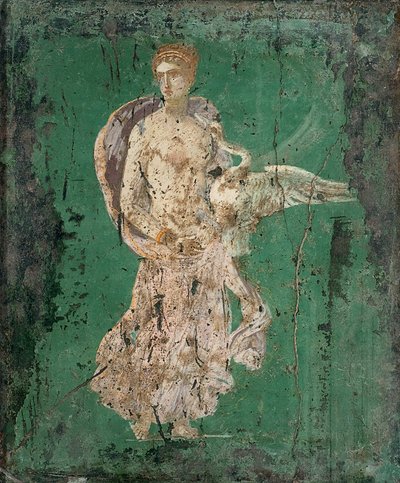Leda a labuť, 1. H. 1. stol. INZERÁT. od Roman Pompeian wall painting.