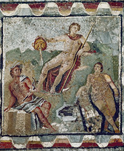 Vodní božstva (mozaika) od Roman Roman