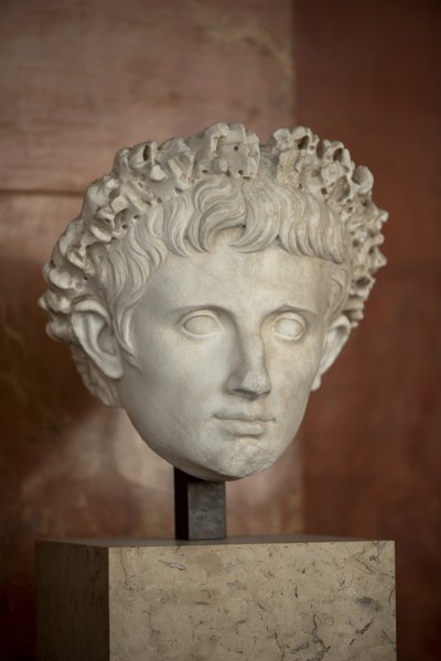 Art Řím Hlava císaře Augusta (63 př. n. l. - 14 n. l.) mramor od Roman Roman