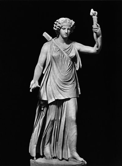 Diana Lucifera (mramor) (černobílá fotografie) od Roman Roman