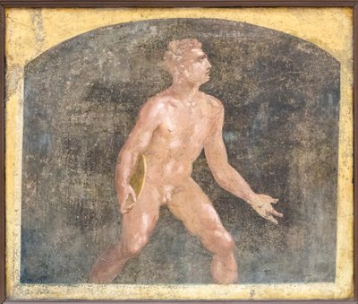 Discobolus, z vily Arianna ve Stabiae od Roman Roman
