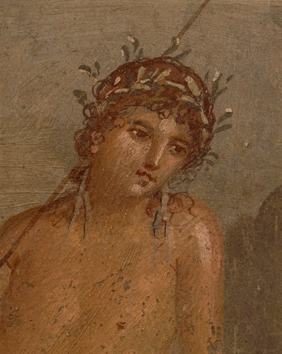 Itálie, oblast Kampánie, provincie Neapol, Pompeje, Dům Marca Lucrezia Frontona Freska zobrazující Narcis u rybníka od Roman Roman