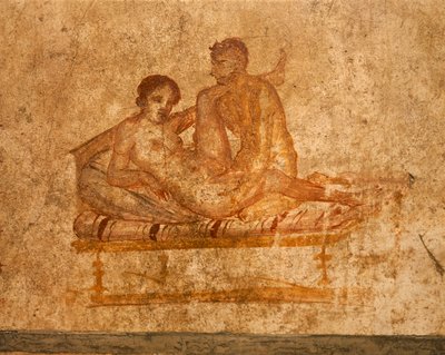 Italia, Campanian alue, Napolin maakunta, Pompei, Vettii-talo, Eroottinen fresko od Roman Roman