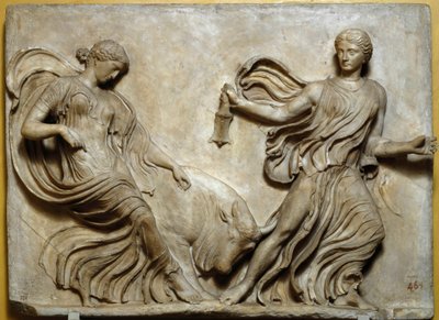 Nízký reliéf parapetu chrámu Nike Athena od Roman Roman
