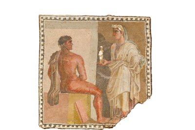 Mozaika s Orestem a Ifigenie (mozaika) od Roman Roman
