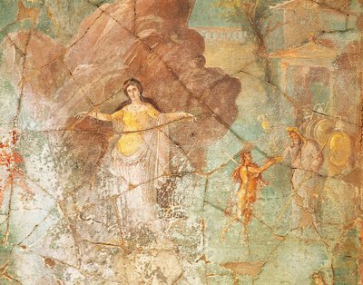Perseus ja Andromeda, fresko Priest Amandus -talosta, Pompejista od Roman Roman