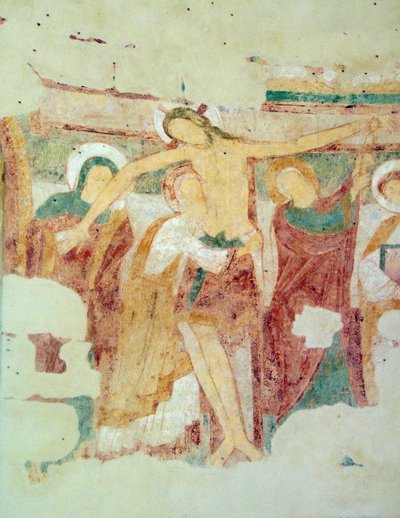 Freska, kaple Saint-Jean du Liget, Touraine od Romanesque