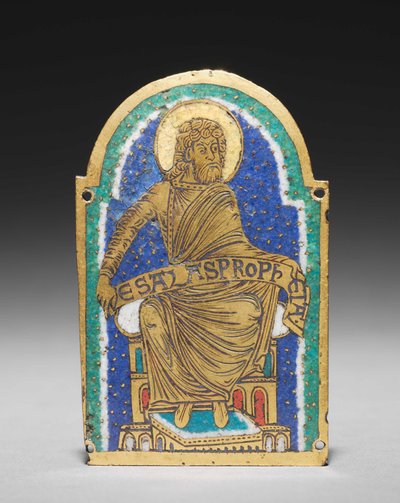 Plaketa: Sedící prorok ze svatyně relikviářů: Esais od Romanesque