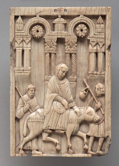 Deska: Cesta do Betléma, kolem 1100-1120 od Romanesque