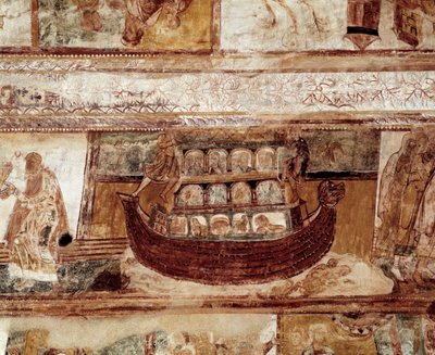 Noemův oblouk (stropní freska) od Romanesque