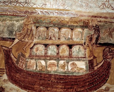 Noemův oblouk (stropní freska) od Romanesque