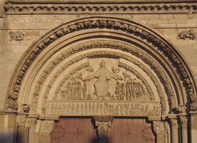 Vezelay Cathedral Tympanum (Yonne 89) od Romanesque