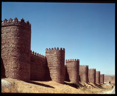 Pohled na hradby Avily, Španělsko (Pohled na hradby Avily, Španělsko) od Romanesque