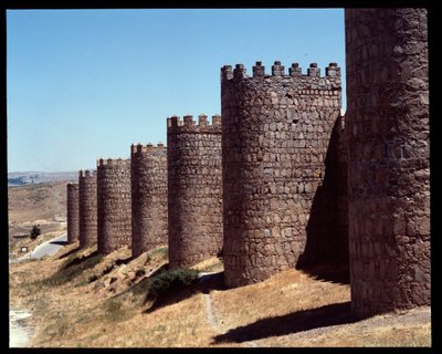 Pohled na hradby Avily, Španělsko (Pohled na hradby Avily, Španělsko) od Romanesque