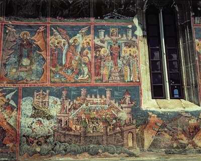 Obléhání Konstantinopole sultánem Mehmetem II (1432-81) v roce 1453 (viz také 67361) od Romanian School