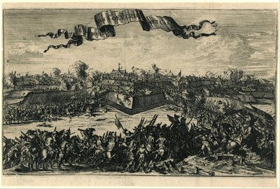 Dobytí Coevordenu 30. prosince 1672 The Conquest of Coeverde with Cast[eel] (název na předmětu) od Romeyn de Hooghe (attributed to)
