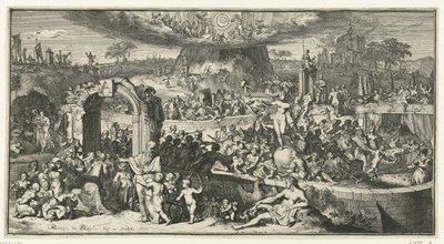 Alegorické znázornění s Tabula Cebetis od Romeyn de Hooghe
