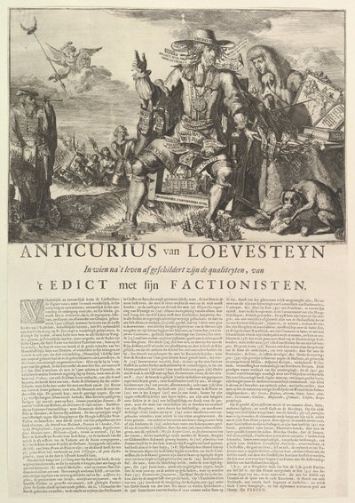 Anticurius van Loevesteyn.n.d. od Romeyn de Hooghe