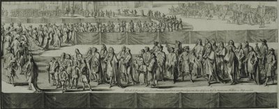 Smuteční průvod královny Marie II, 1695 od Romeyn de Hooghe