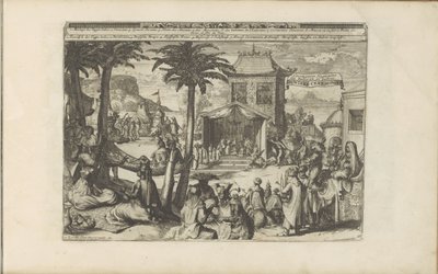 Huwelijksceremoniën Huwlyks Ceremonien / Svatební obřady indiánů a další (název na předmětu) Východní a Západní Indie a další místa (název série) od Romeyn de Hooghe