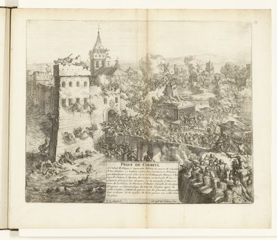 Inname van Corbeil, 1590 Zajetí Corbeila (název na objektu) Wars of Flanders (název série) od Romeyn de Hooghe