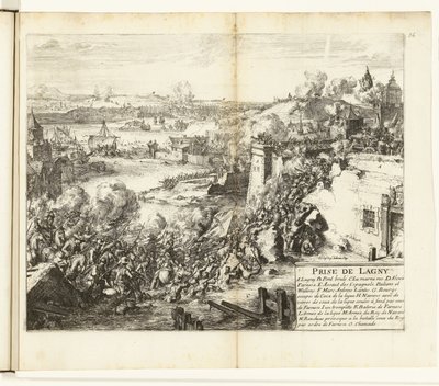 Inname van Lagny, 1589-1590 Capture of Lagny (název na objektu) Wars of Flanders (název série) od Romeyn de Hooghe