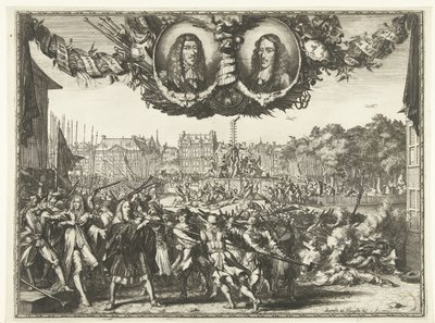 Vražda bratří de Witt, 1672 od Romeyn de Hooghe