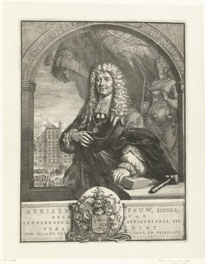 Portrét Adriaena Pauwa od Romeyn de Hooghe