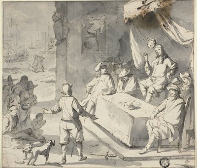 Scéna z holandské historie: Prosebníci před vládcem od Romeyn de Hooghe