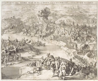 Obléhání Budy v roce 1541, 1686 od Romeyn de Hooghe