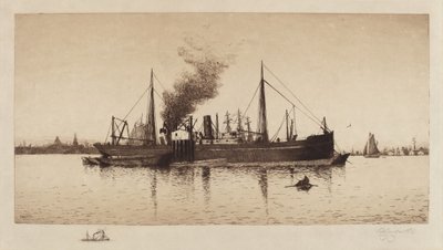 Bez názvu (Parník v Boston Harbor) od Rominer Lovewell