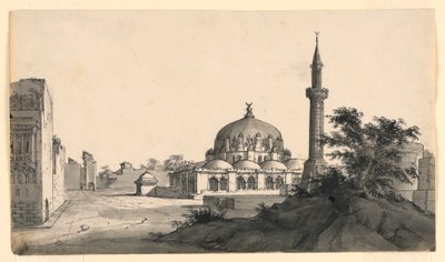 Scéna, mešita na náměstí od Romolo Achille Liverani