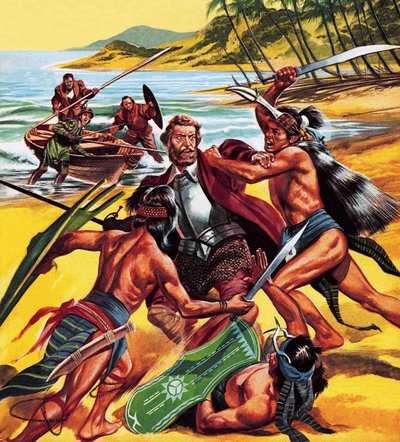 Smrt Ferdinanda Magellana od Ron Embleton