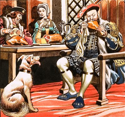 Král Jindřich VIII. jí od Ron Embleton