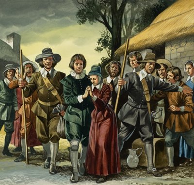 Puritáni (kvaš na papíře) od Ron Embleton